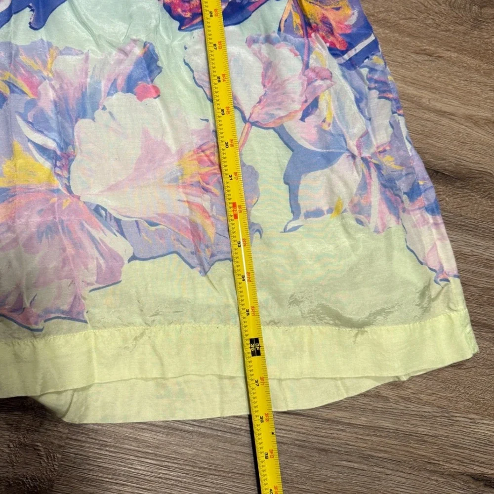 Boston Proper Floral Viscose Smocked Waist V-Neck Dress XL Boho cottagecore - Picture 8 of 8